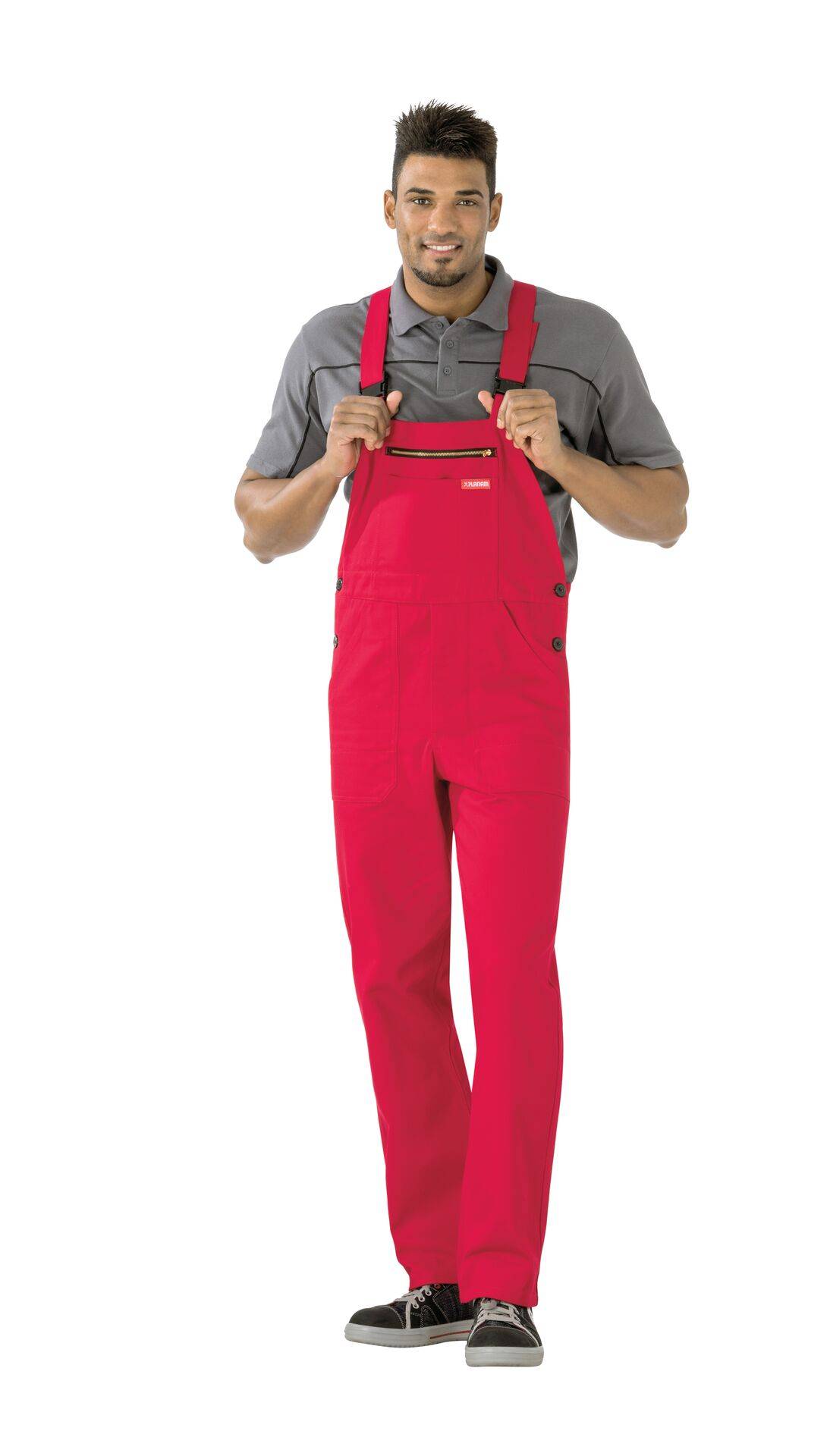 BW 290 Latzhose mittelrot Größe 64