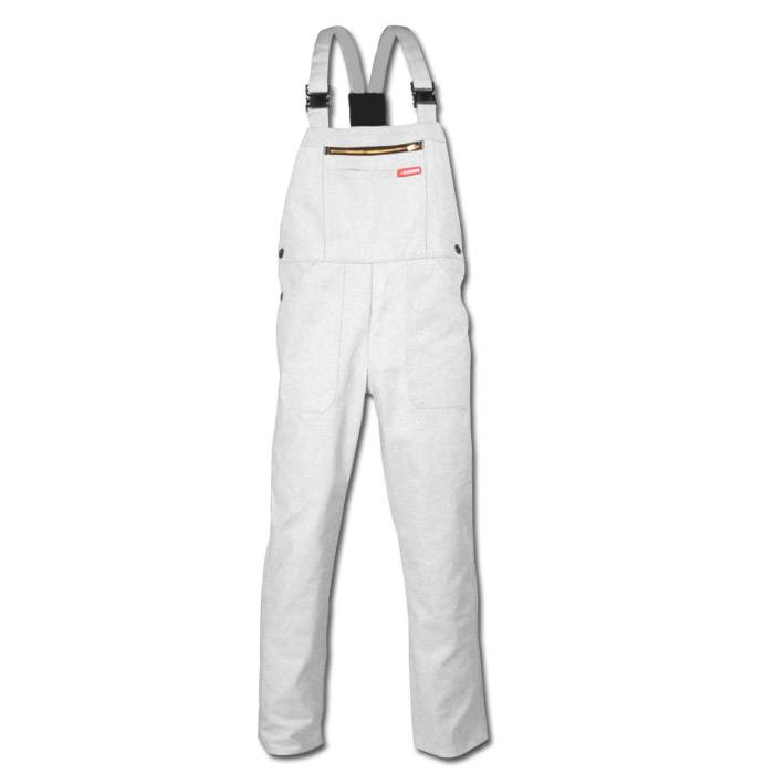 Arbeitslatzhose - Gr. 29 - weiss - Norm EN 26330 - 100% CO - ca. 290 g/m² - widerstandsfähig geg. chem./mech. Einflüsse - "BW 290"