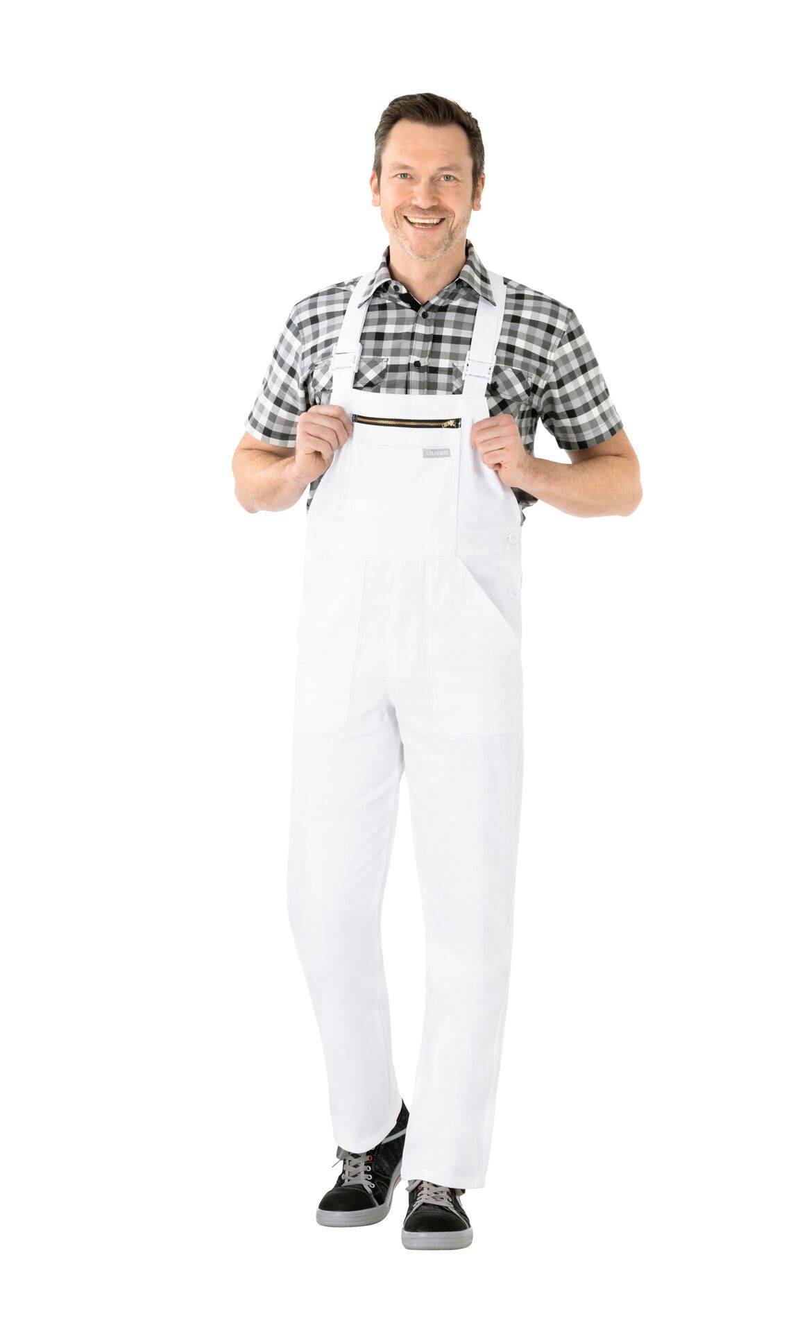 BW 290 Latzhose reinweiß Größe 52