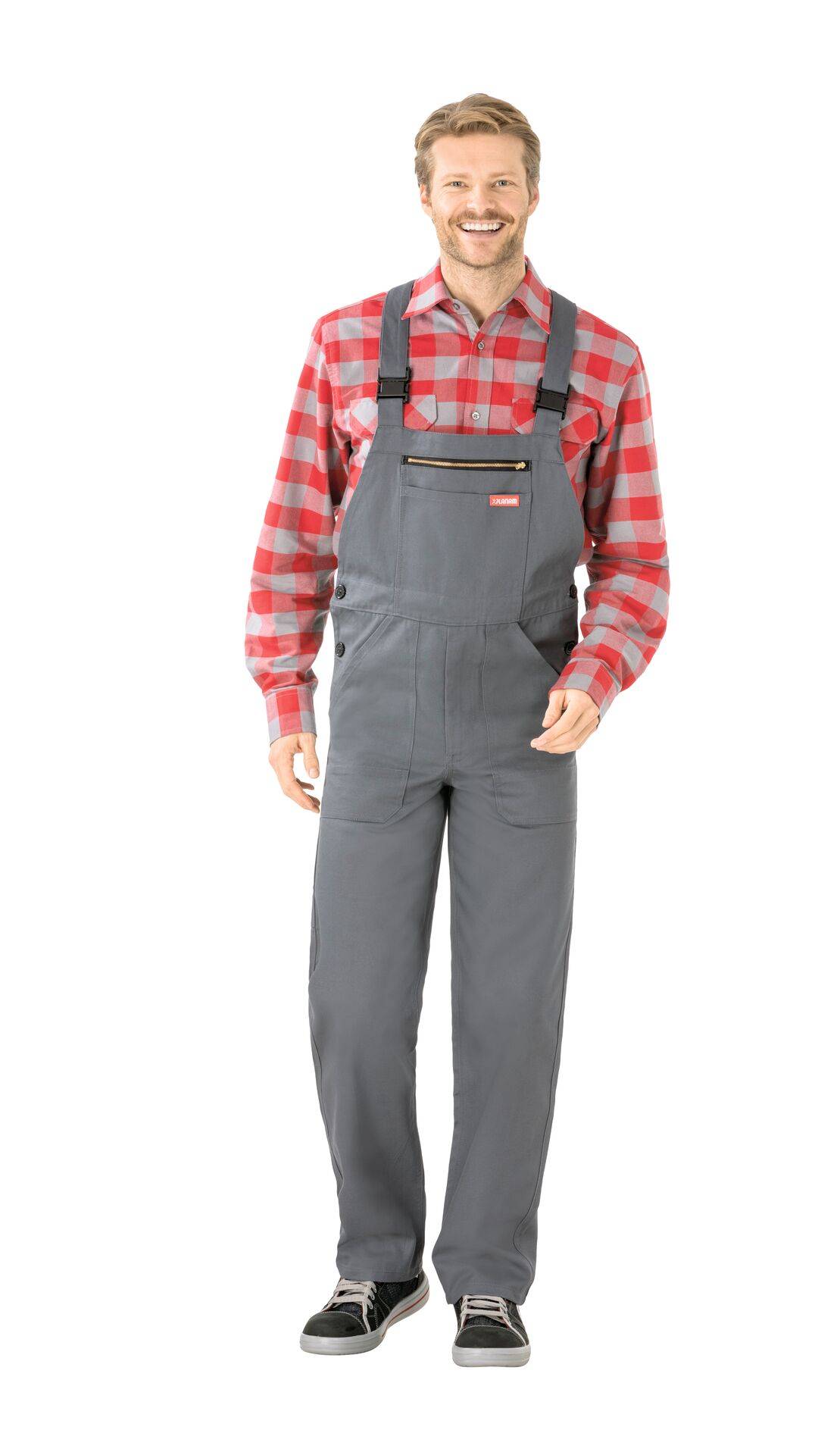 BW 290 Latzhose grau Größe 52