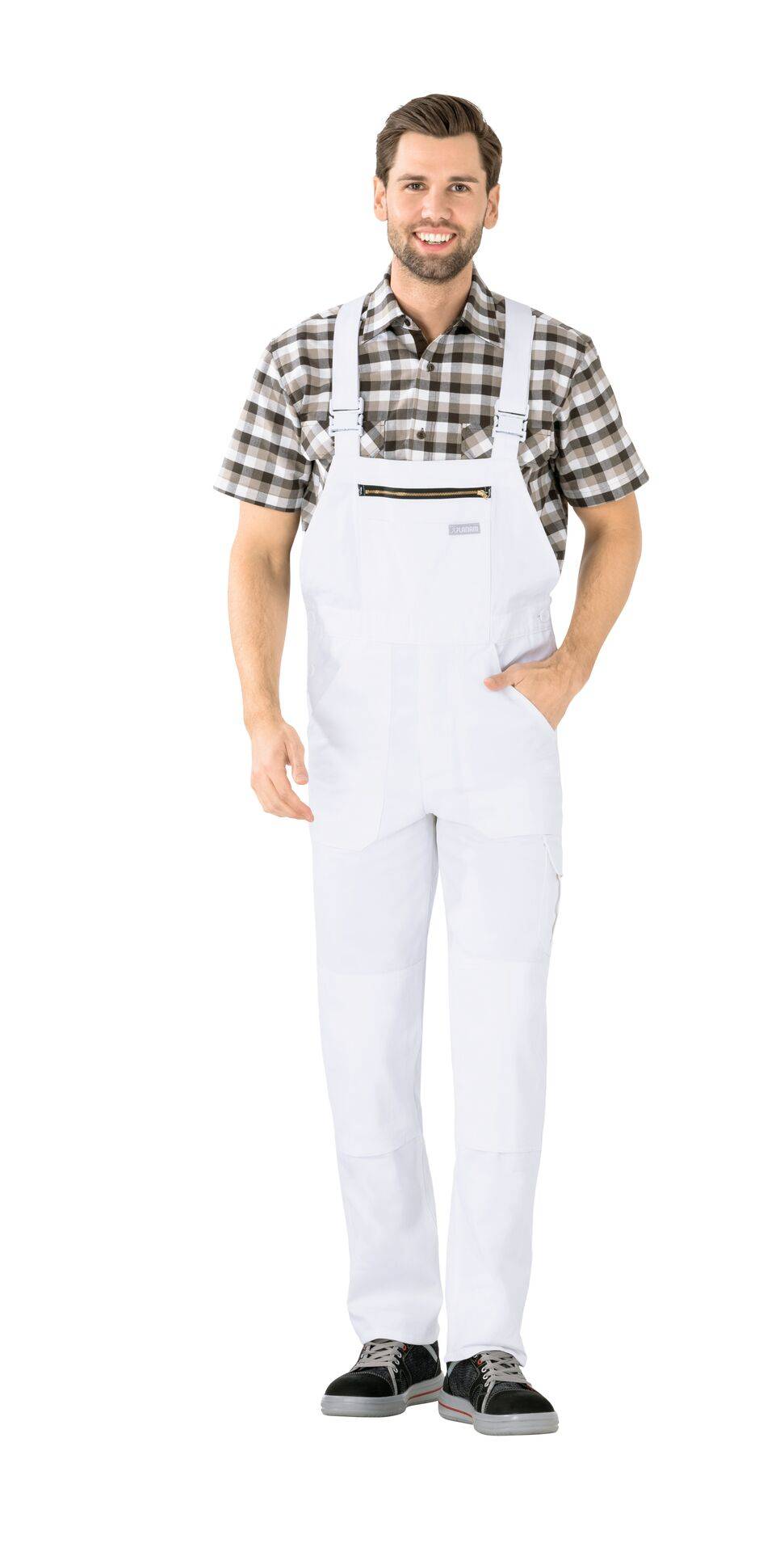 BW 290 Cargo-Latzhose reinweiß Größe 90