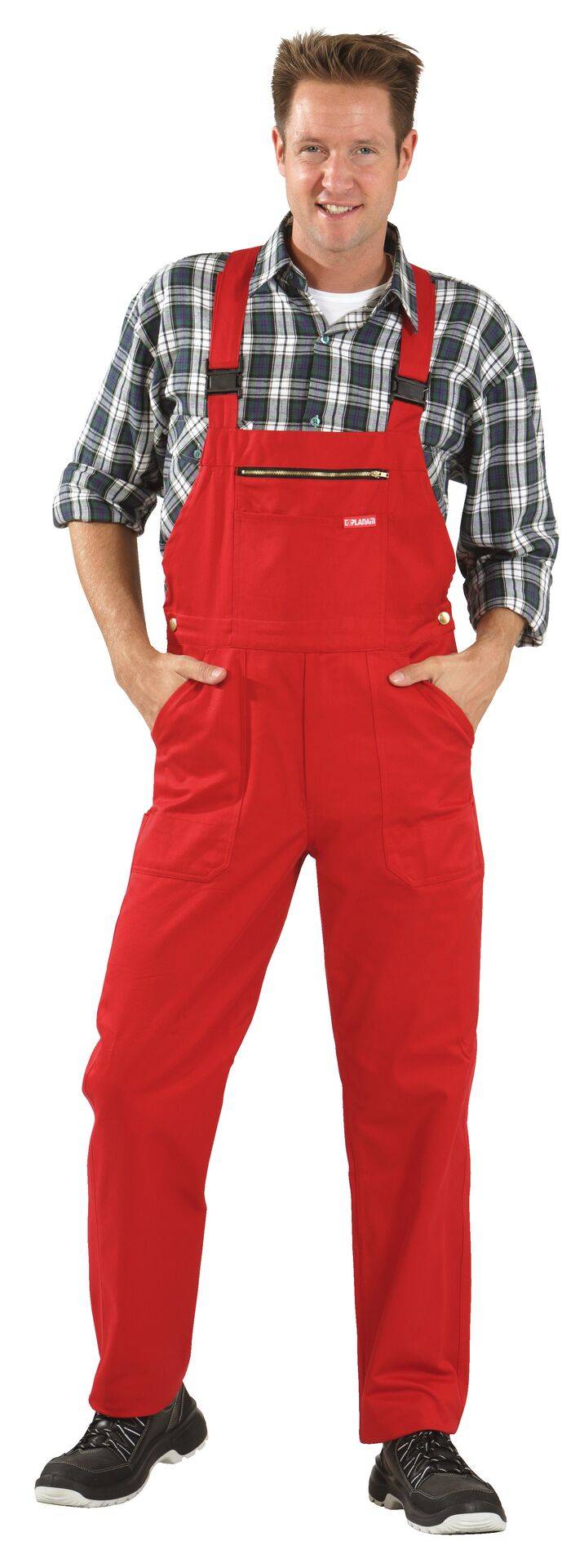 MG 290 Latzhose mittelrot Größe 46