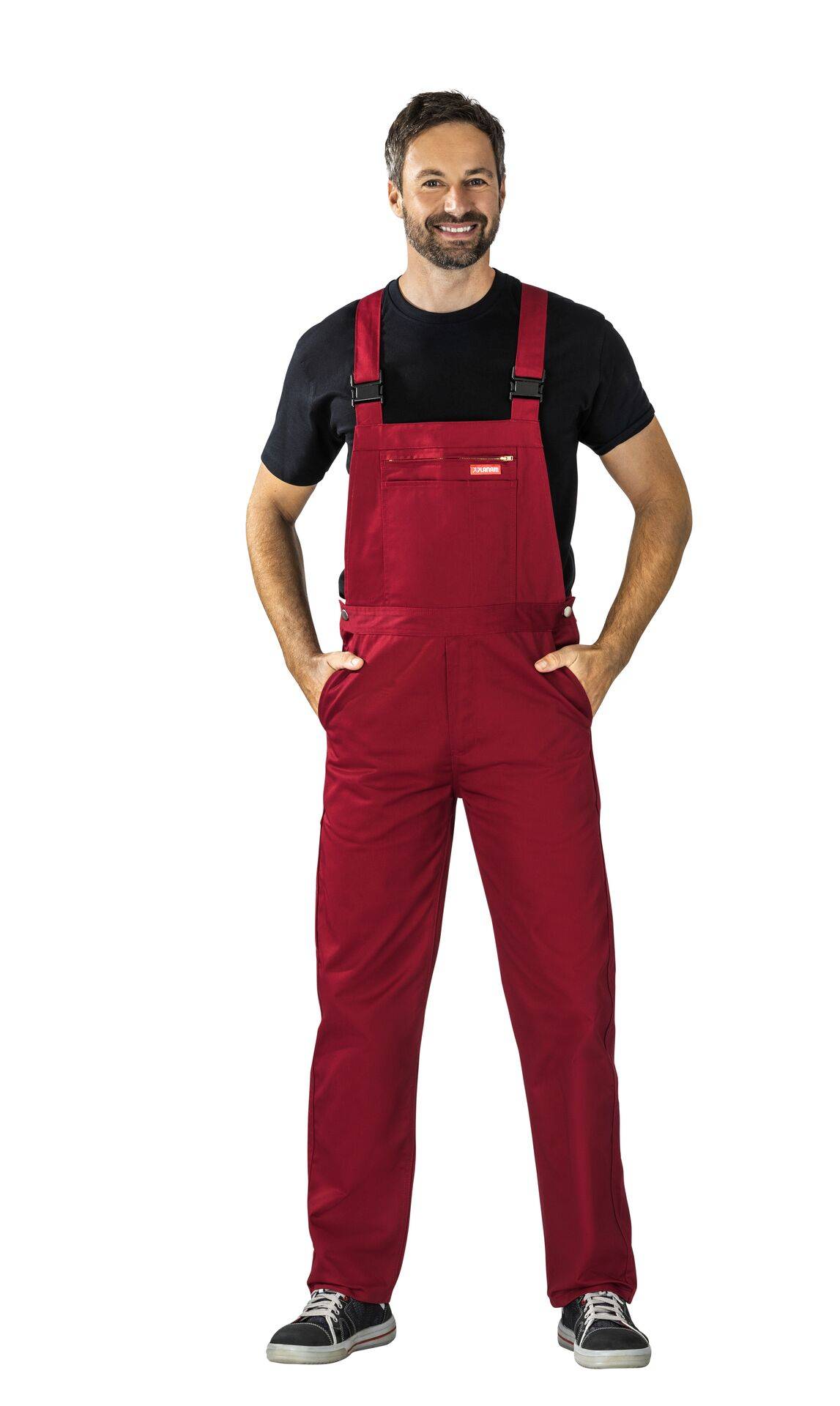 MG 260 Latzhose bordeaux Größe 48
