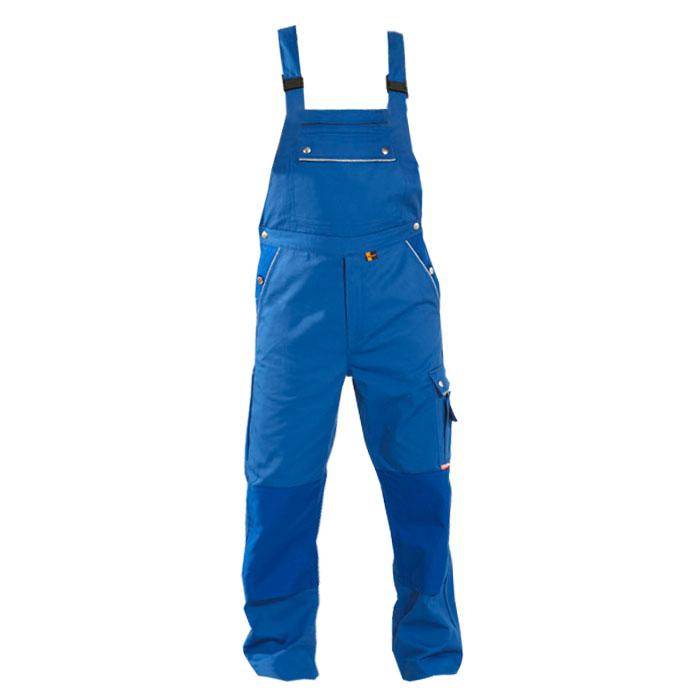 Arbeitslatzhose - Gr. 90 - kornblau - Norm EN 26330 - 65% PES - 35% CO - ca. 320 g/m² - atmungsaktiv - schmutz- und wasserabweisend - "Canvas 320"