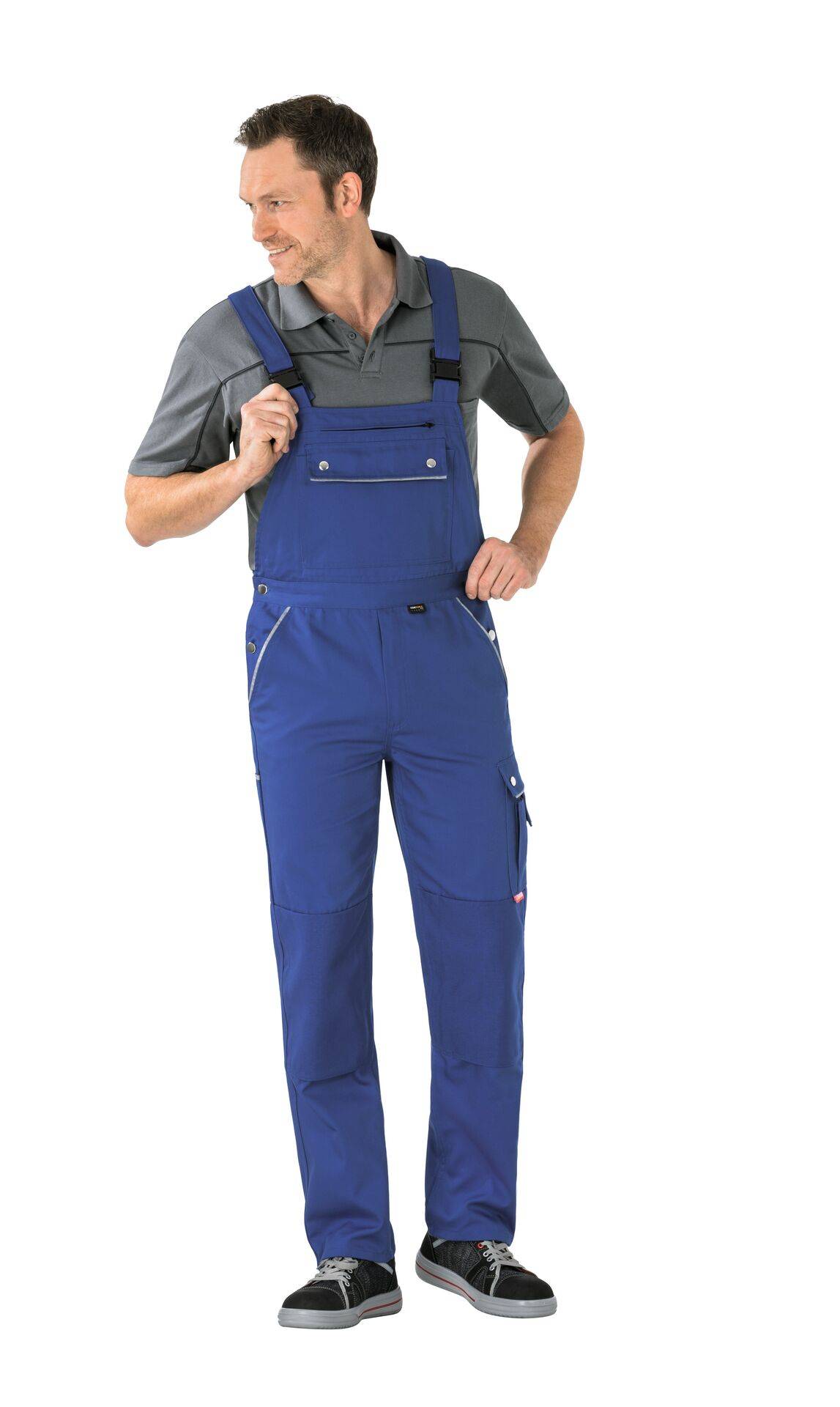 Canvas 320 Latzhose kornblau/kornblau Größe 48