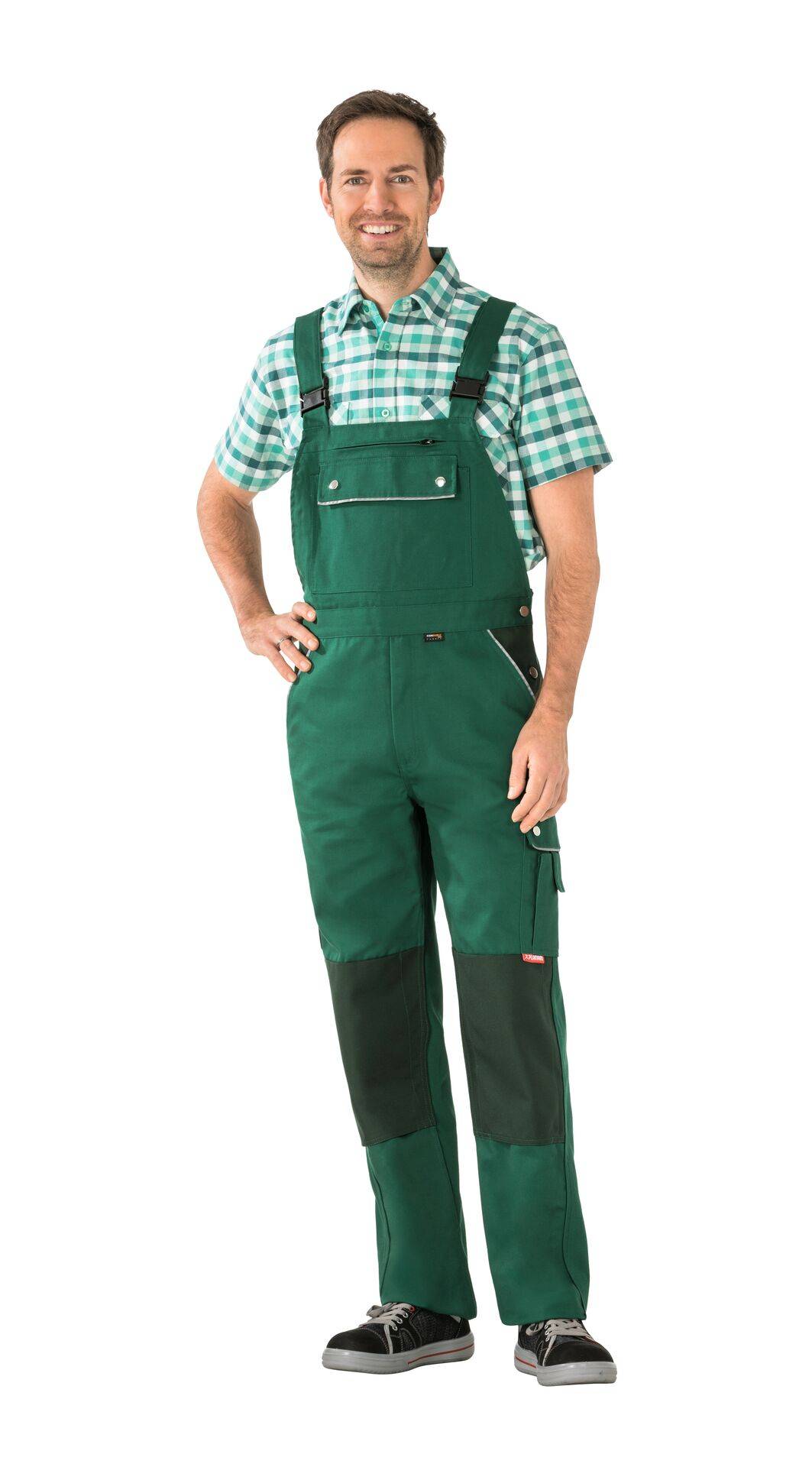 Canvas 320 Latzhose grün/grün Größe 24