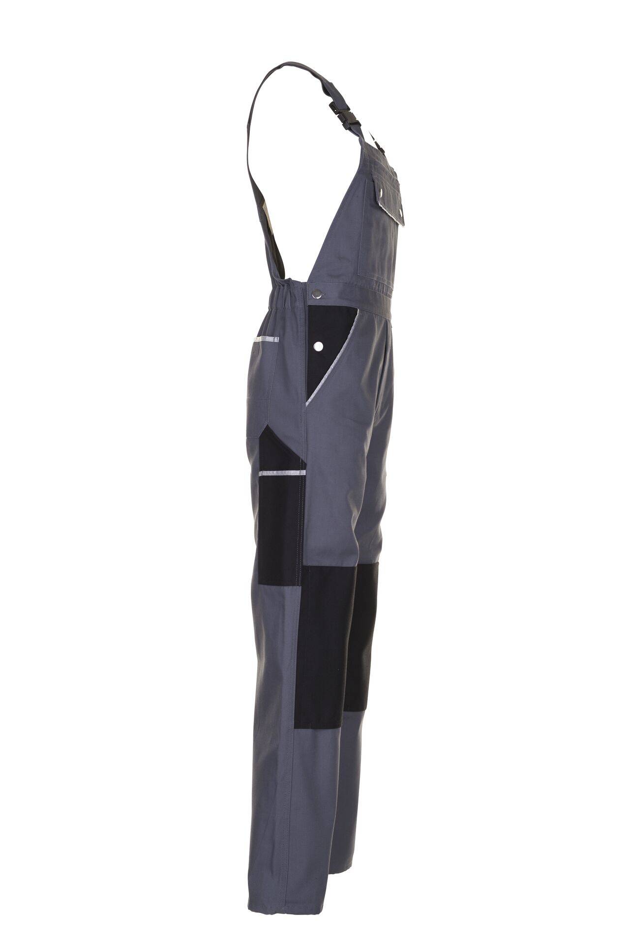 Canvas 320 Latzhose grau/schwarz Größe 26