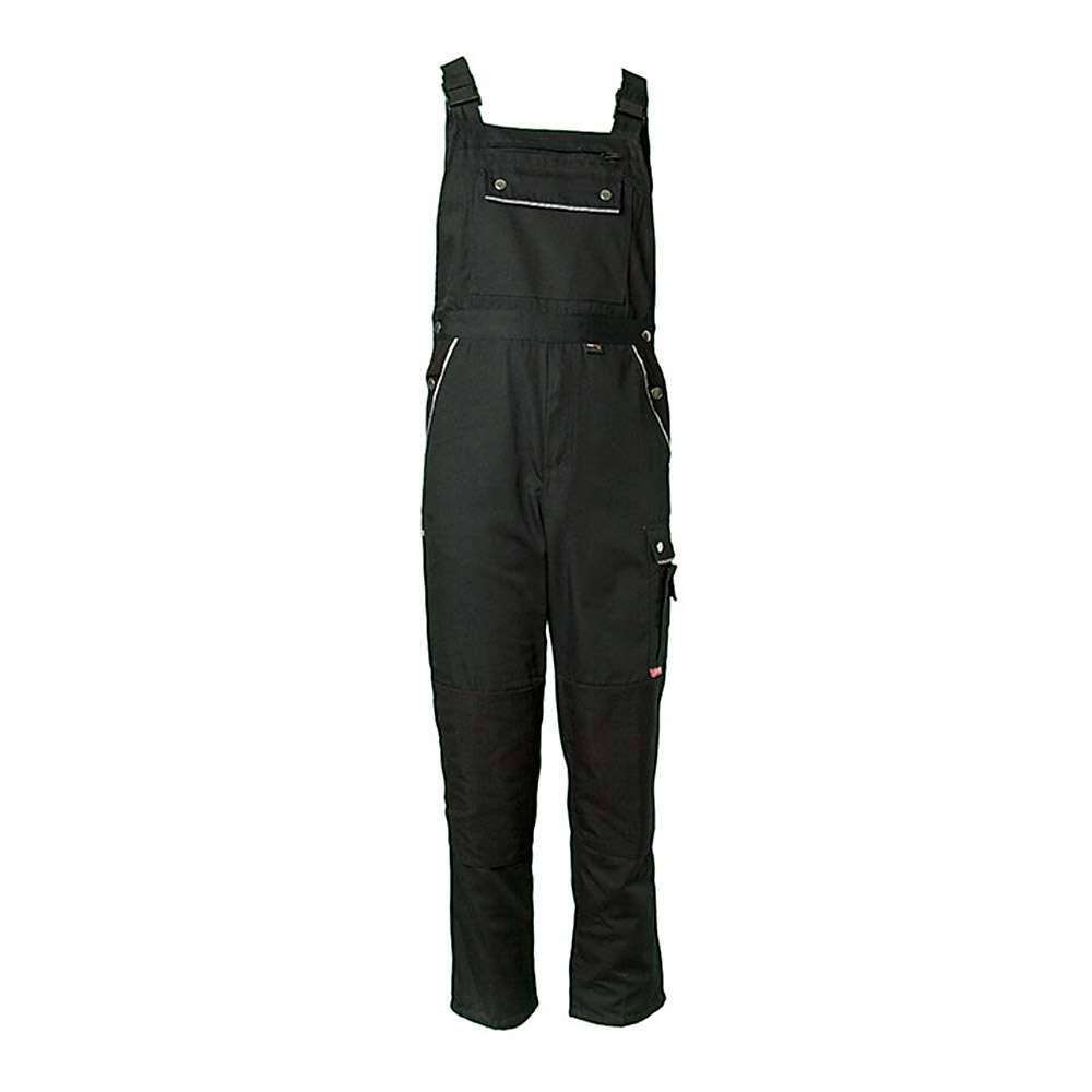 Arbeitslatzhose - Gr. 98 - schwarz - Norm EN 26330 - 65% PES - 35% CO - ca. 320 g/m² - atmungsaktiv - schmutz- und wasserabweisend - "Canvas 320"