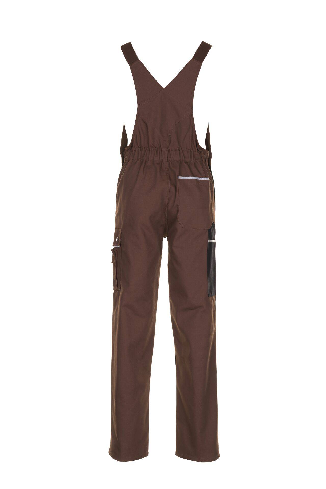 Canvas 320 Latzhose braun/schwarz Größe 48