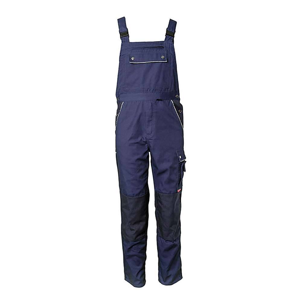 Arbeitslatzhose - Gr. 64 - marine - Norm EN 26330 - 65% PES - 35% CO - 320 g/m² - atmungsaktiv - schmutz- und wasserabweisend - "Canvas 320"