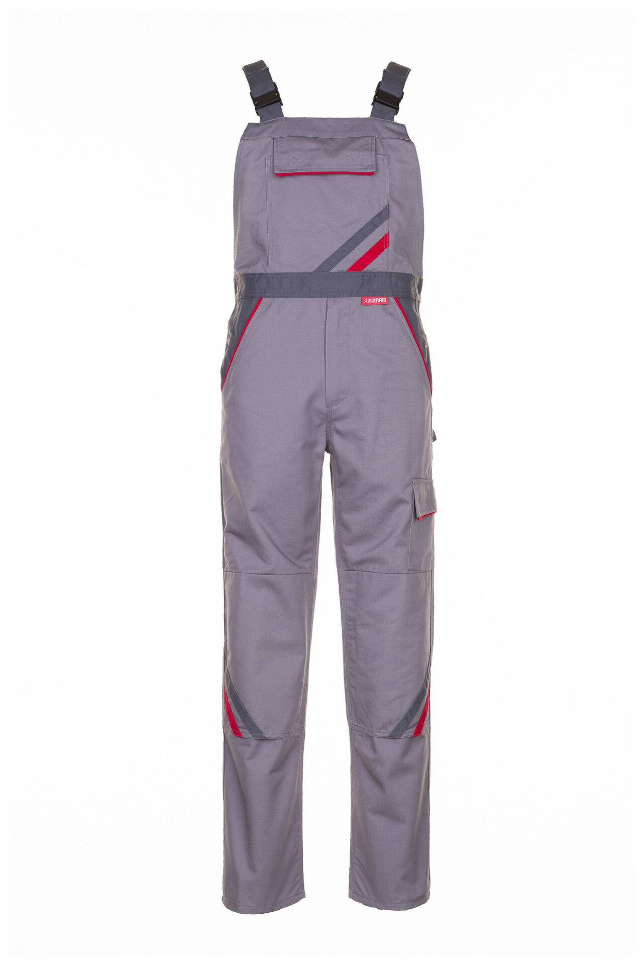 Highline Latzhose zink/schiefer/rot Größe 25