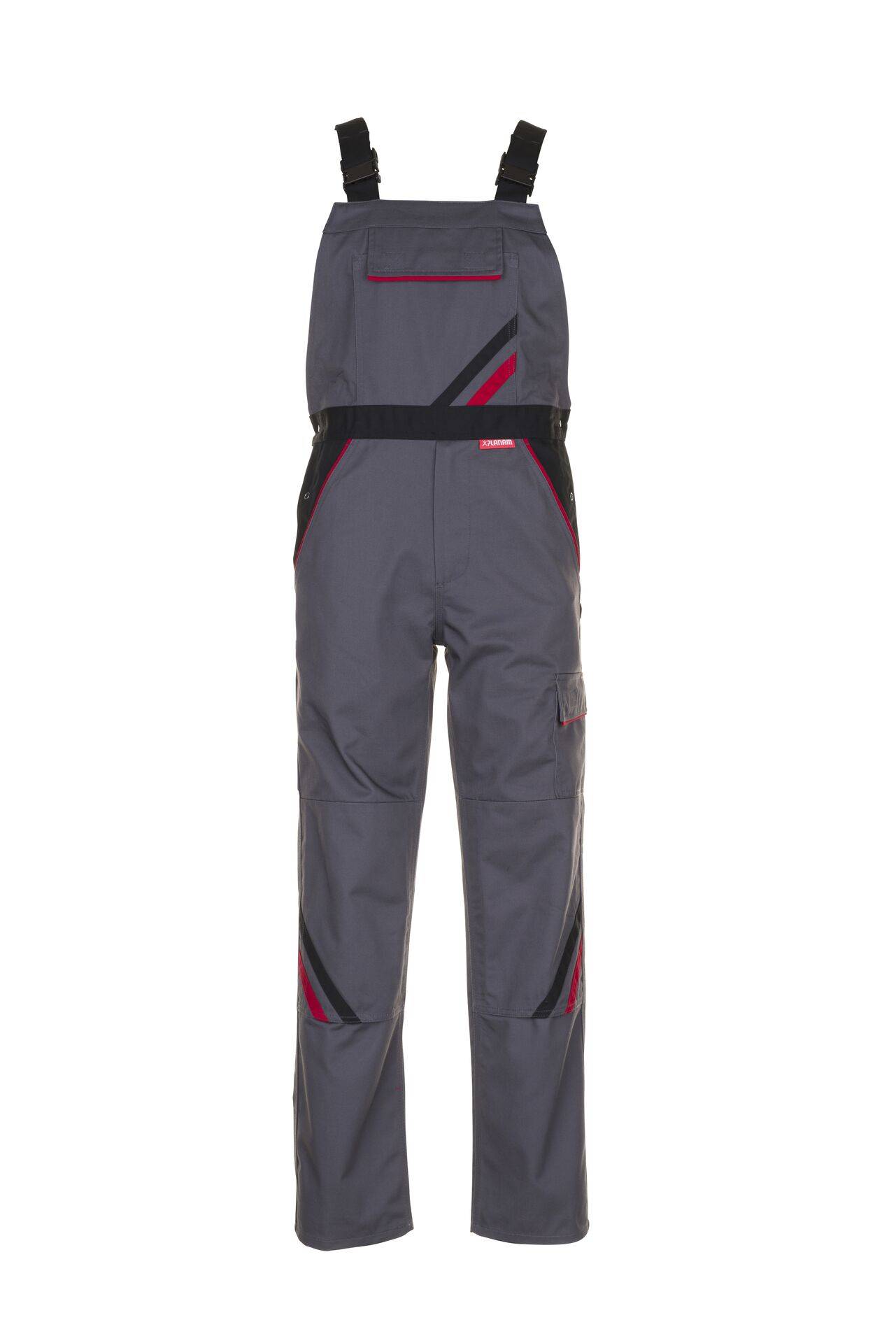 Highline Latzhose schiefer/schwarz/rot Größe 26