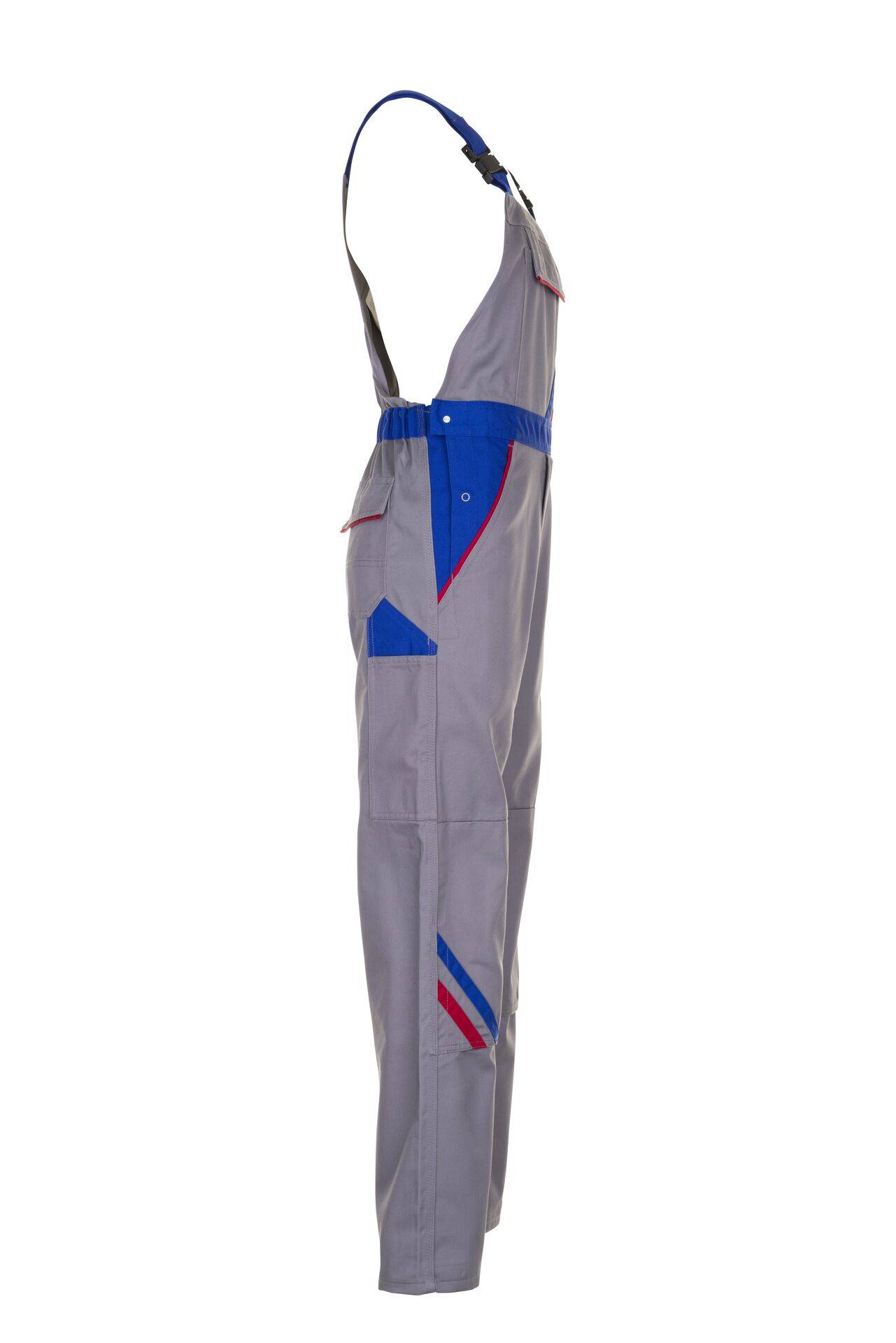 Highline Latzhose zink/kornblau/rot Größe 48