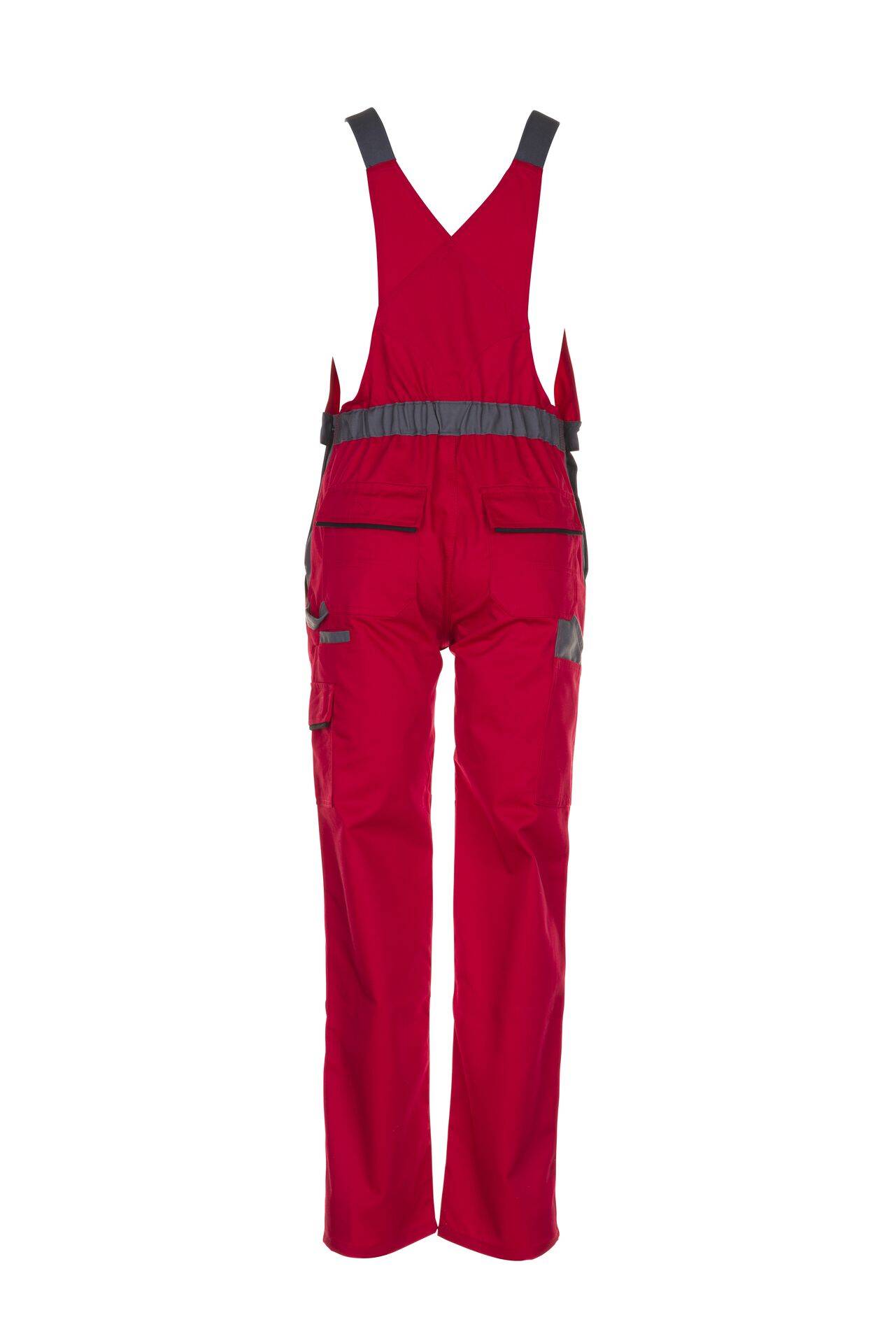 Highline Latzhose rot/schiefer/schwarz Größe 46