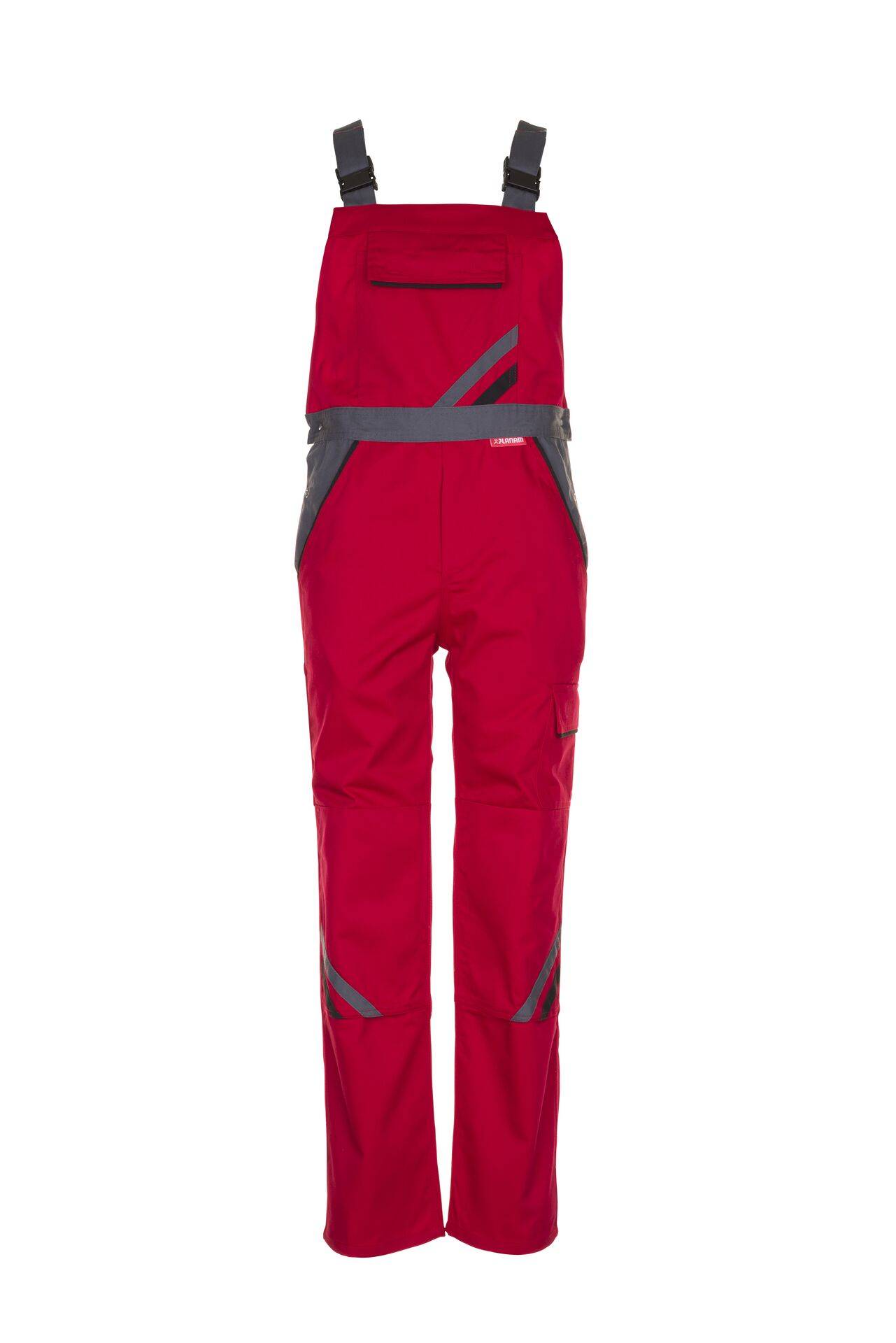 Highline Latzhose rot/schiefer/schwarz Größe 62
