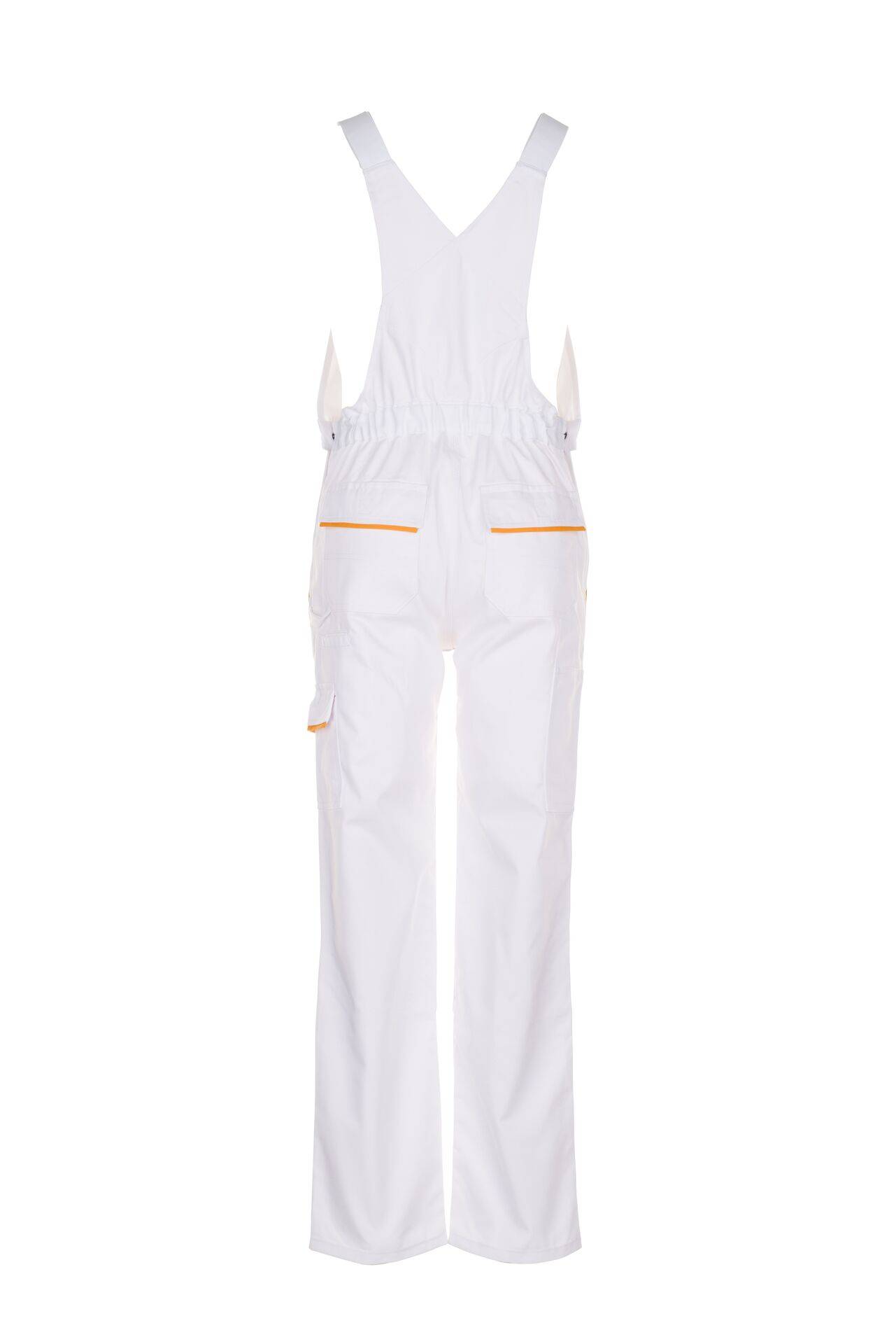 Highline Latzhose reinweiß/reinweiß/gelb Größe 27