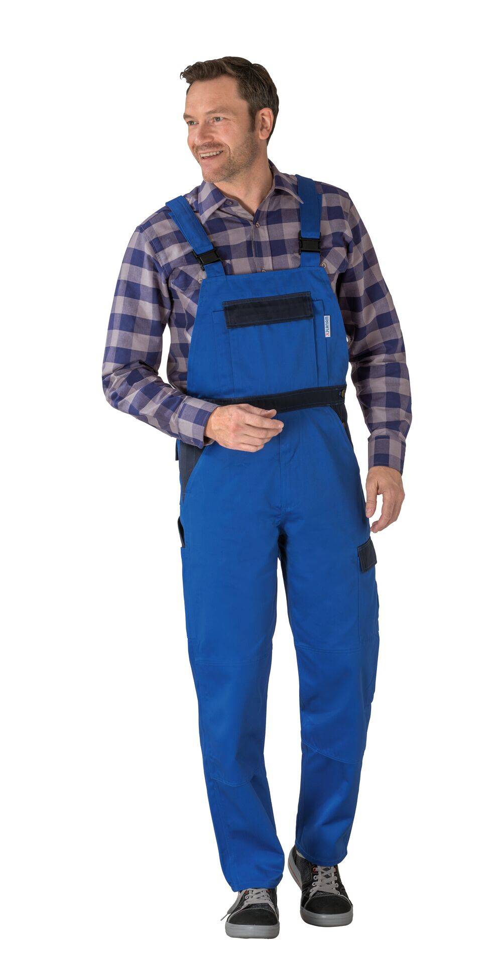 Tristep Latzhose kornblau/marine Größe 46