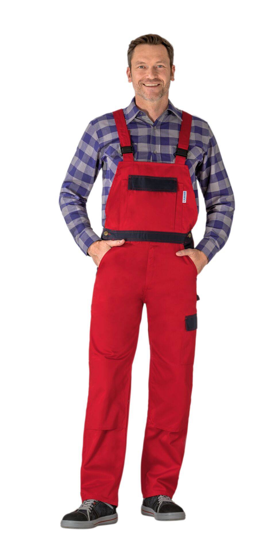 Tristep Latzhose rot/marine Größe 58