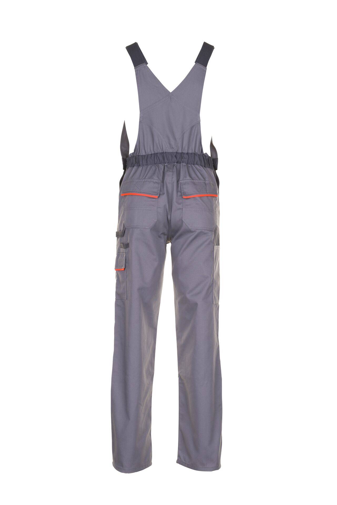 Visline Latzhose zink/orange/schiefer Größe 40