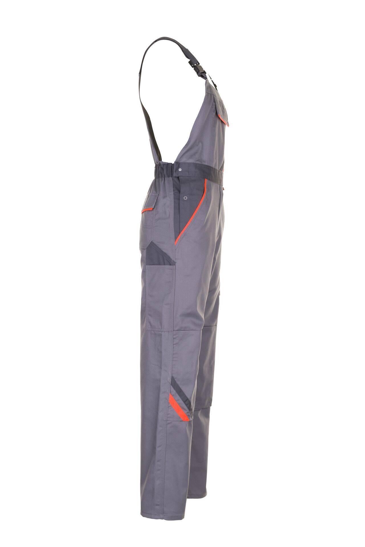Visline Latzhose zink/orange/schiefer Größe 66