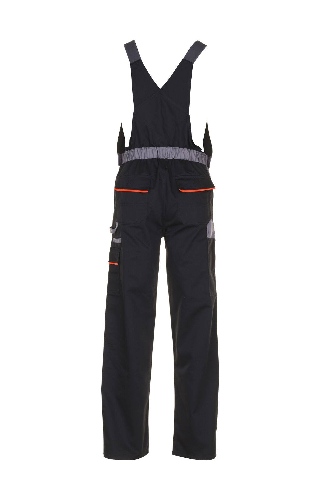 Visline Latzhose schwarz/orange/zink Größe 40