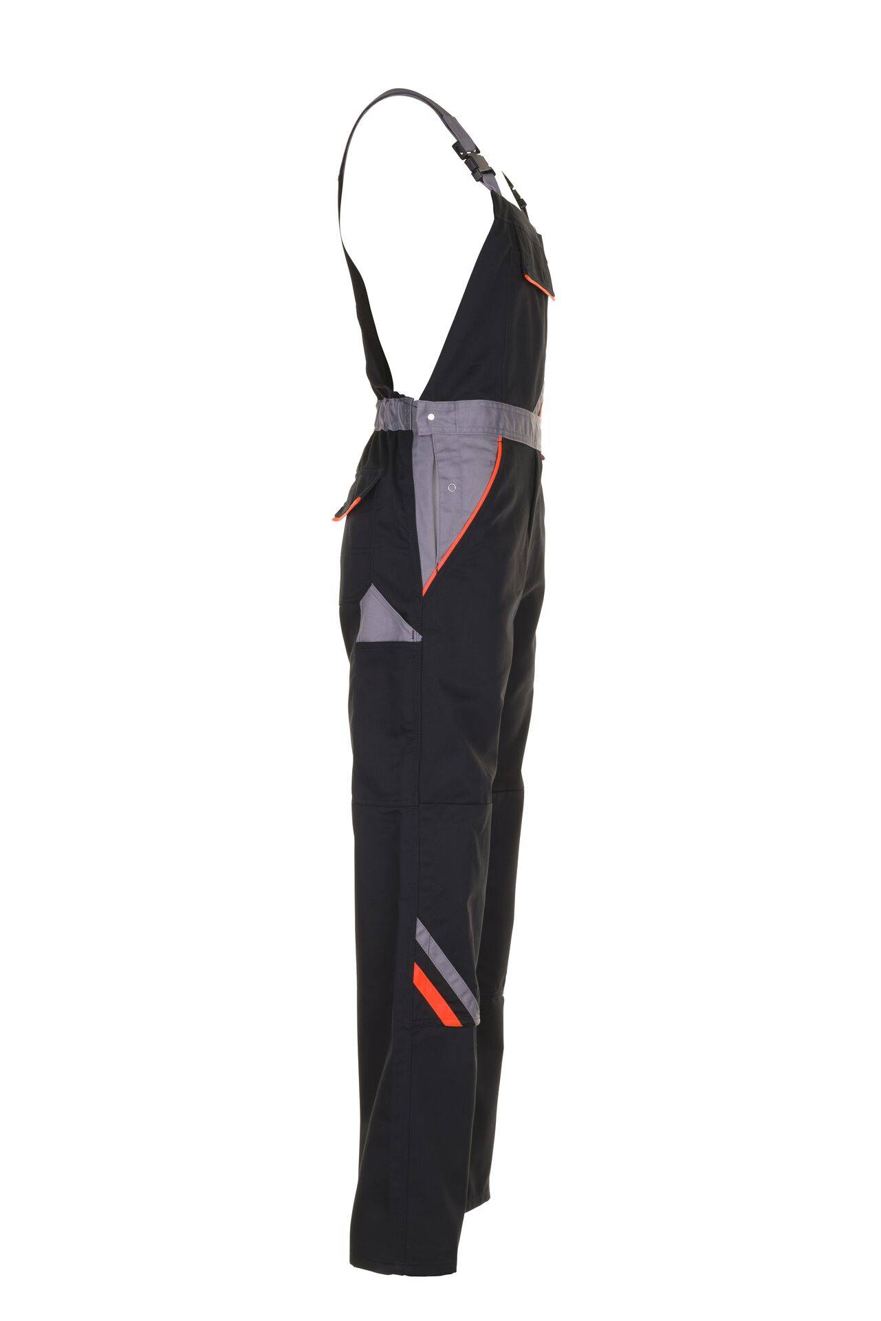 Visline Latzhose schwarz/orange/zink Größe 94