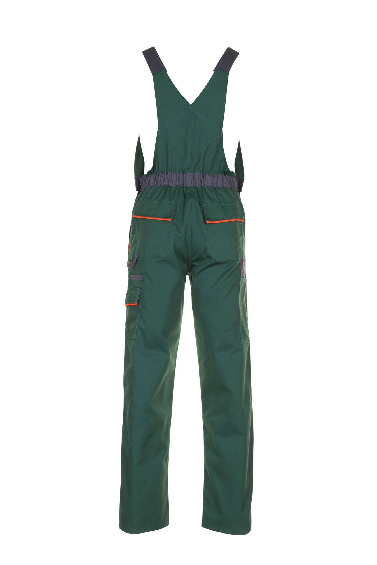 Visline Latzhose grün/orange/schiefer Größe 30