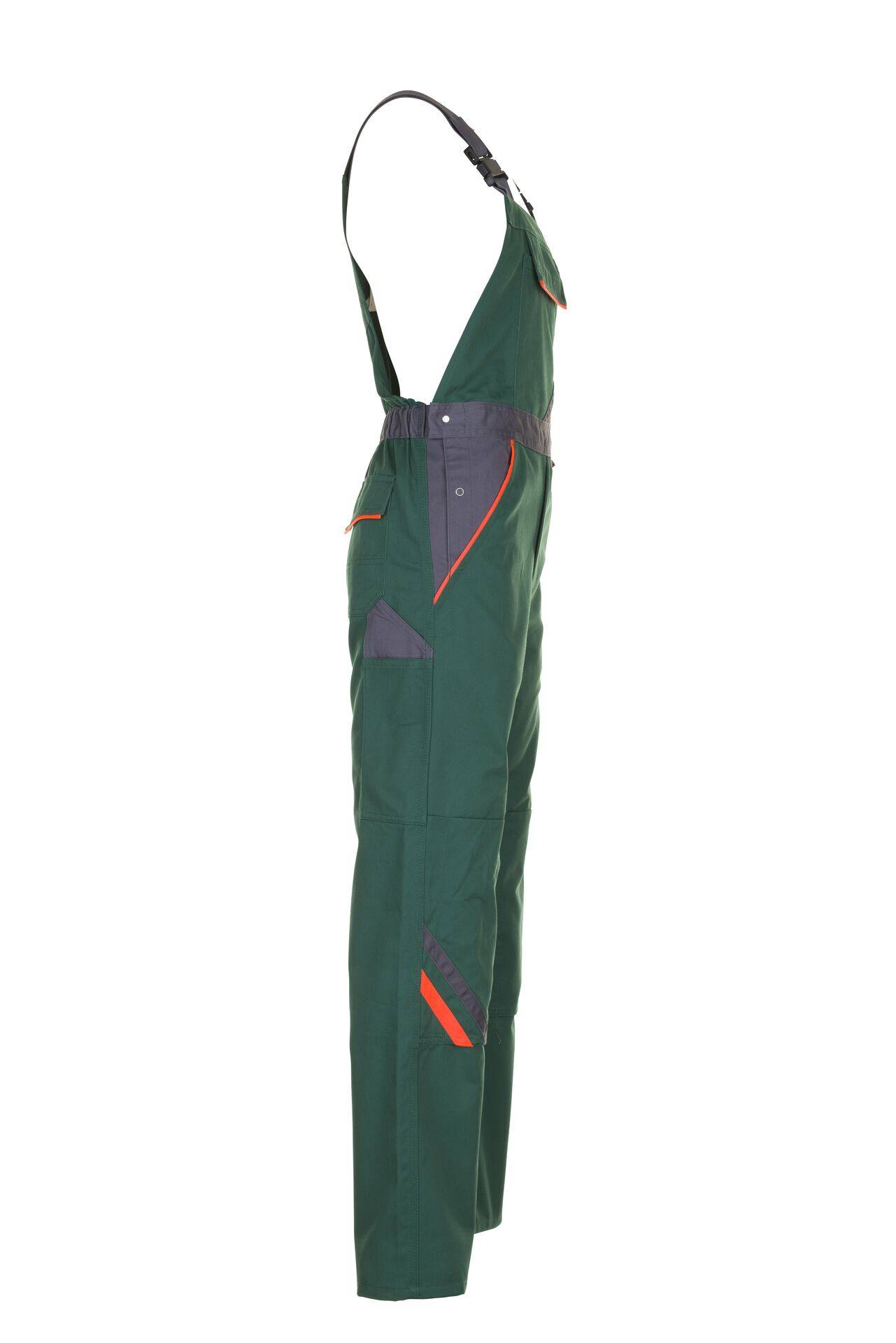 Visline Latzhose grün/orange/schiefer Größe 90