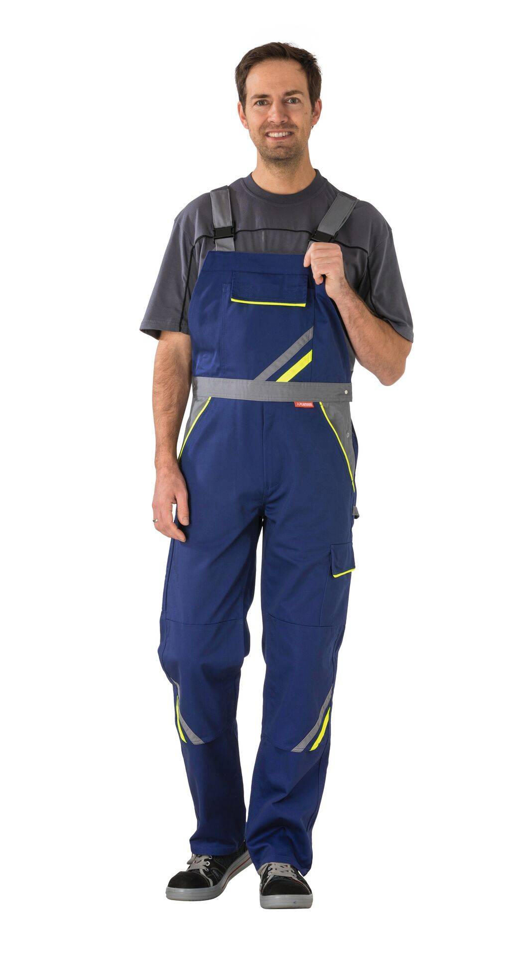 Visline Latzhose marine/gelb/zink Größe 70