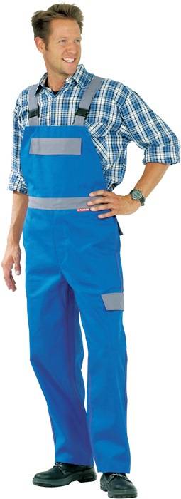 Schweißerschutzlatzhose Major Protect Gr.48 kornblau/grau
