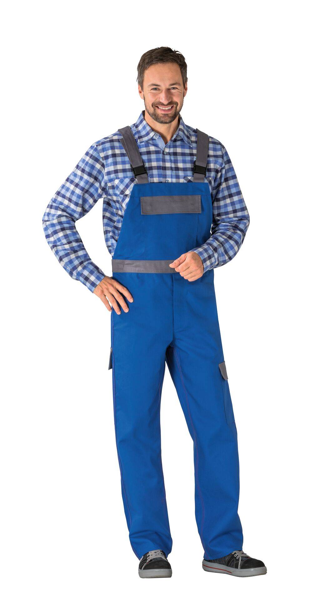Major Protect Latzhose kornblau/grau Größe 110