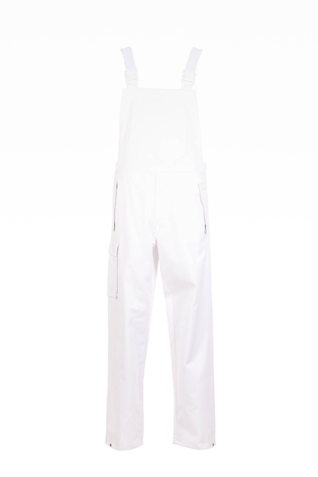 Food Herren Latzhose reinweiß Größe 60