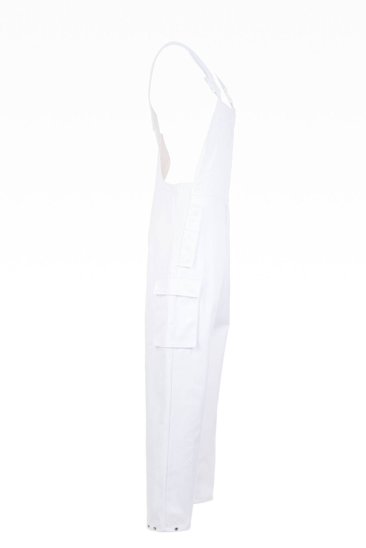 Food Herren Latzhose reinweiß Größe 60