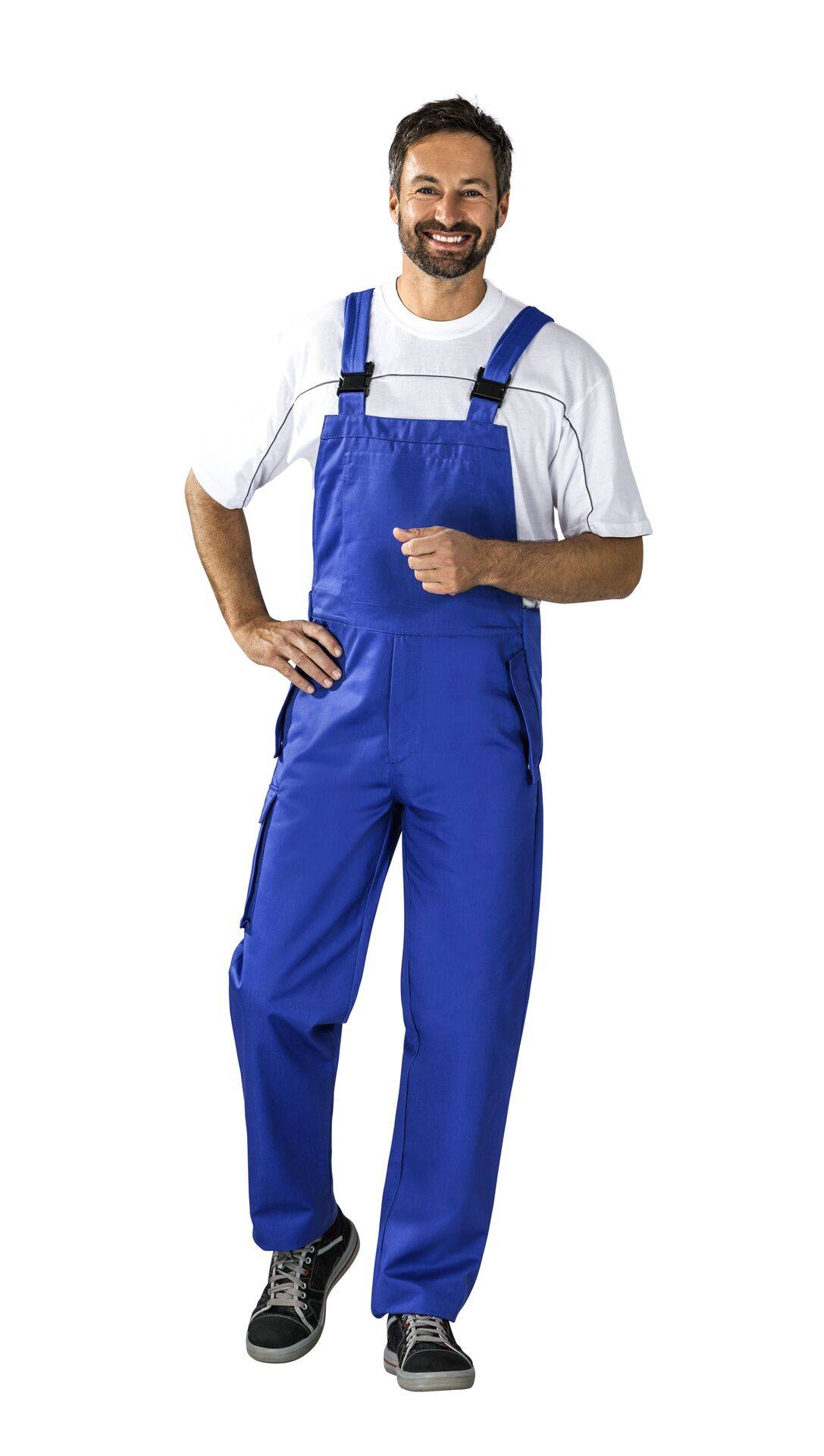 Food Herren Latzhose kornblau Größe 102