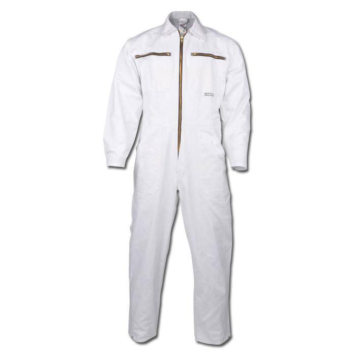 Arbeitskombi - Gr. 58 - weiss - 100 % CO - 290 g/m² - widerstandsfähig gegen chemische/mechanische Einflüsse - "BW290"