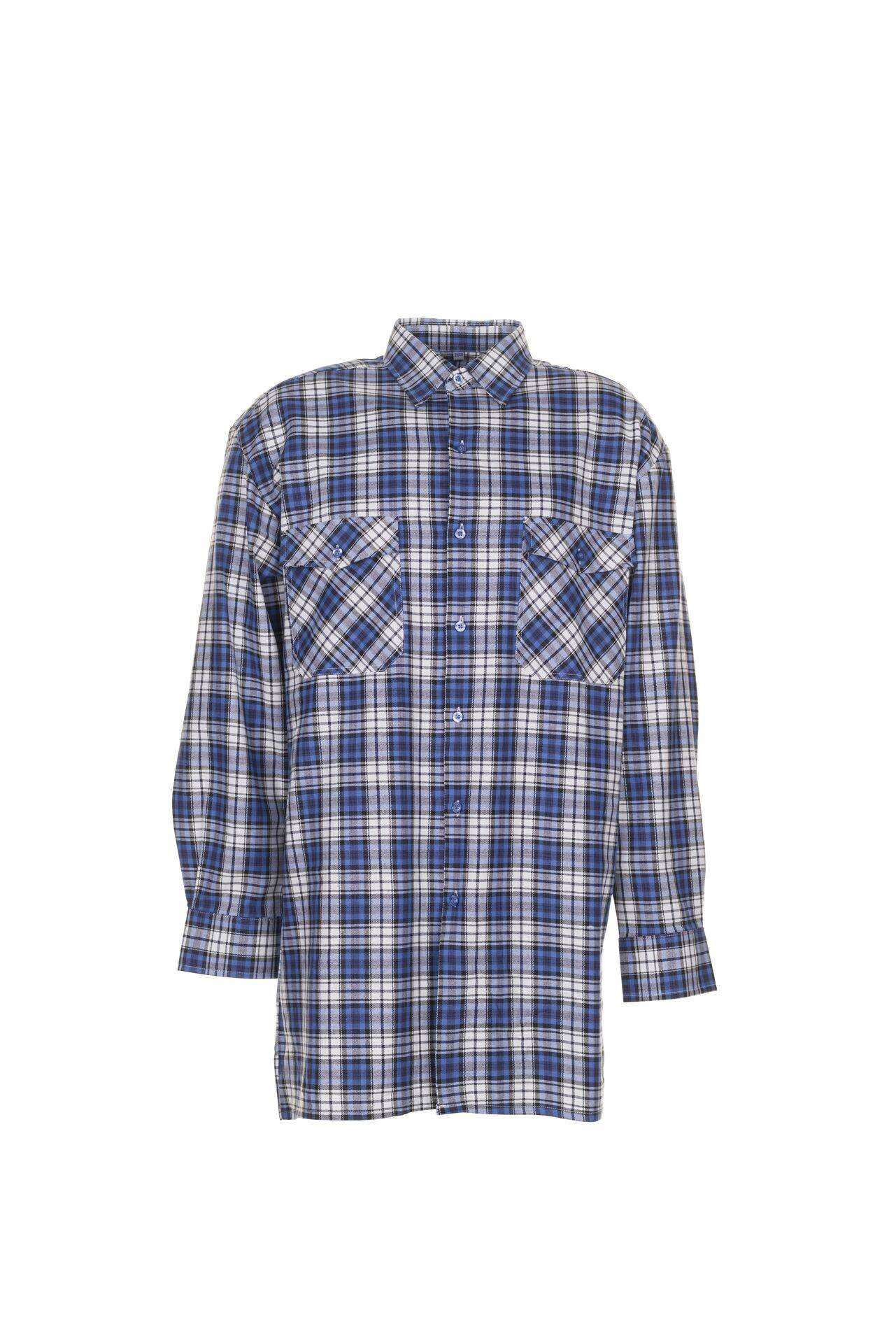 Hemden Flanellhemd 2001 1/1 Arm blau kariert Größe 39/40
