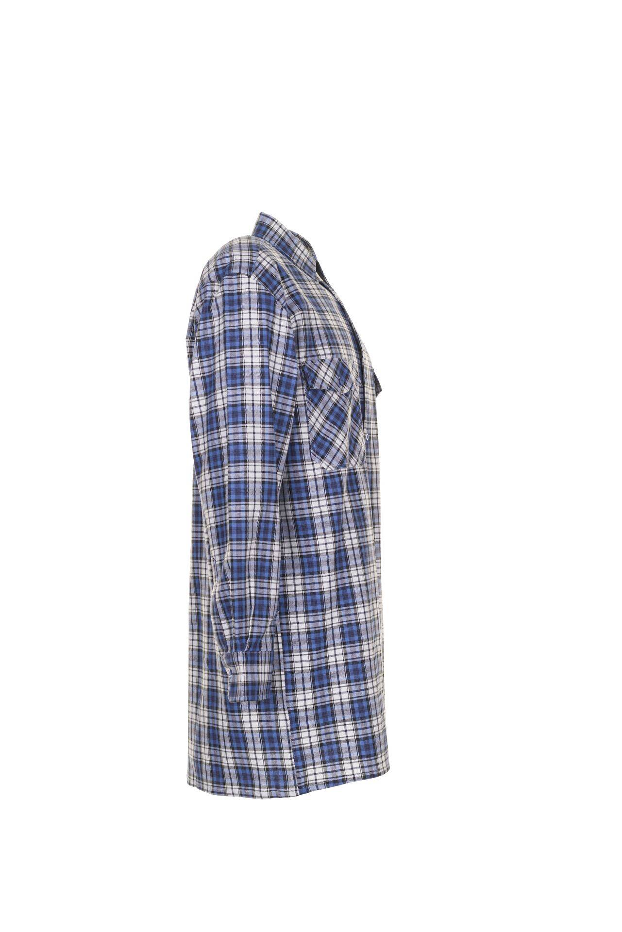 Hemden Flanellhemd 2001 1/1 Arm blau kariert Größe 43/44