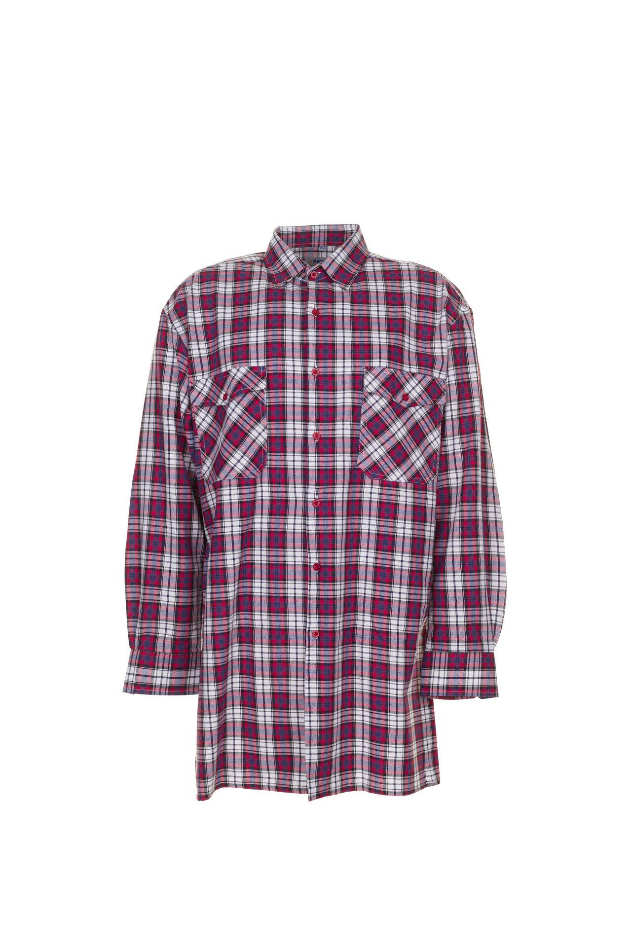 Hemden Flanellhemd 2001 1/1 Arm rot kariert Größe 39/40