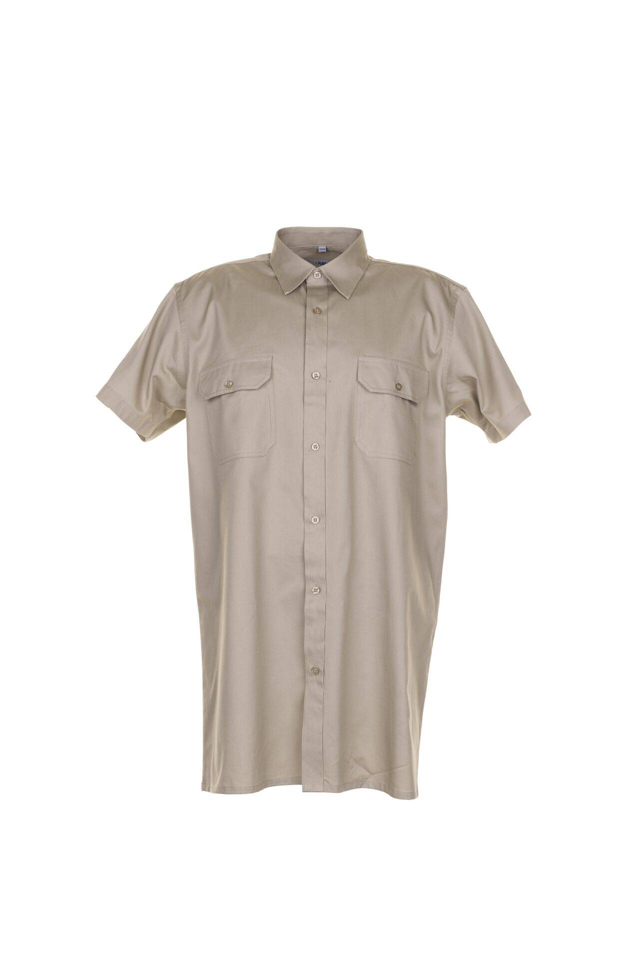 Hemden Köperhemd 1/4 Arm khaki Größe 45/46