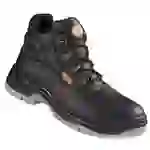 Sicherheits-Schnürstiefel - Gr. 44 - Weite 10,5 - schwarz/orange - genarbtes Rindleder - "Vita" - EN ISO 20347 01 Sicherheits-Schnürstiefel - Gr. 44 - Weite 10,5 - schwarz/orange - genarbtes Rindleder - "Vita" - EN ISO 20347 01