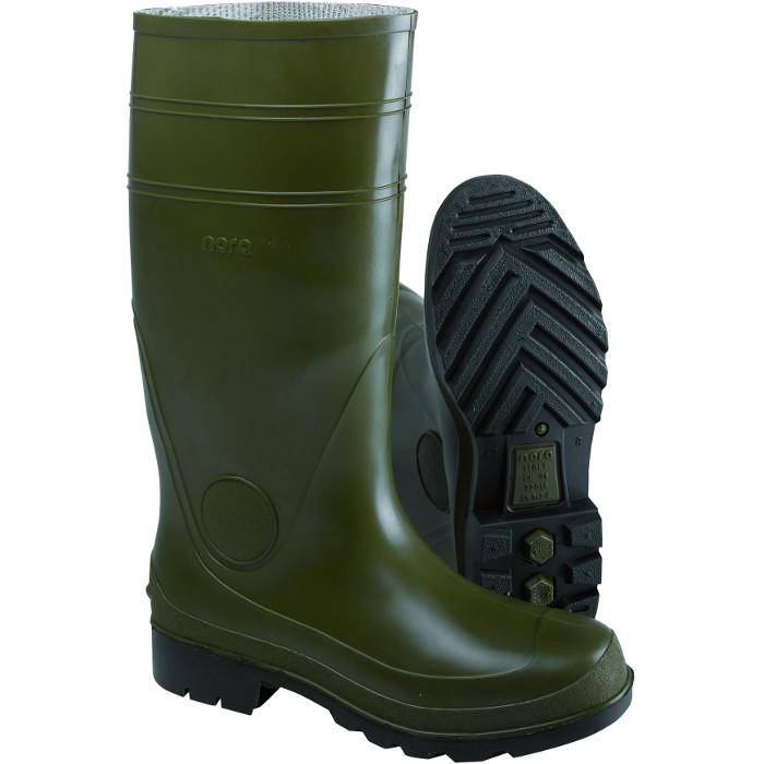 Arbeitsstiefel - Gr. 39 - oliv - PVC - Langschaft - rutschhemmende Laufsohle - EN 20347 -
