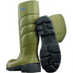 Gummi-Sicherheits-Stiefel - Gr. 45 - oliv - PU - "Nora Megamax S5" - Kälteflexibel bis -30°C