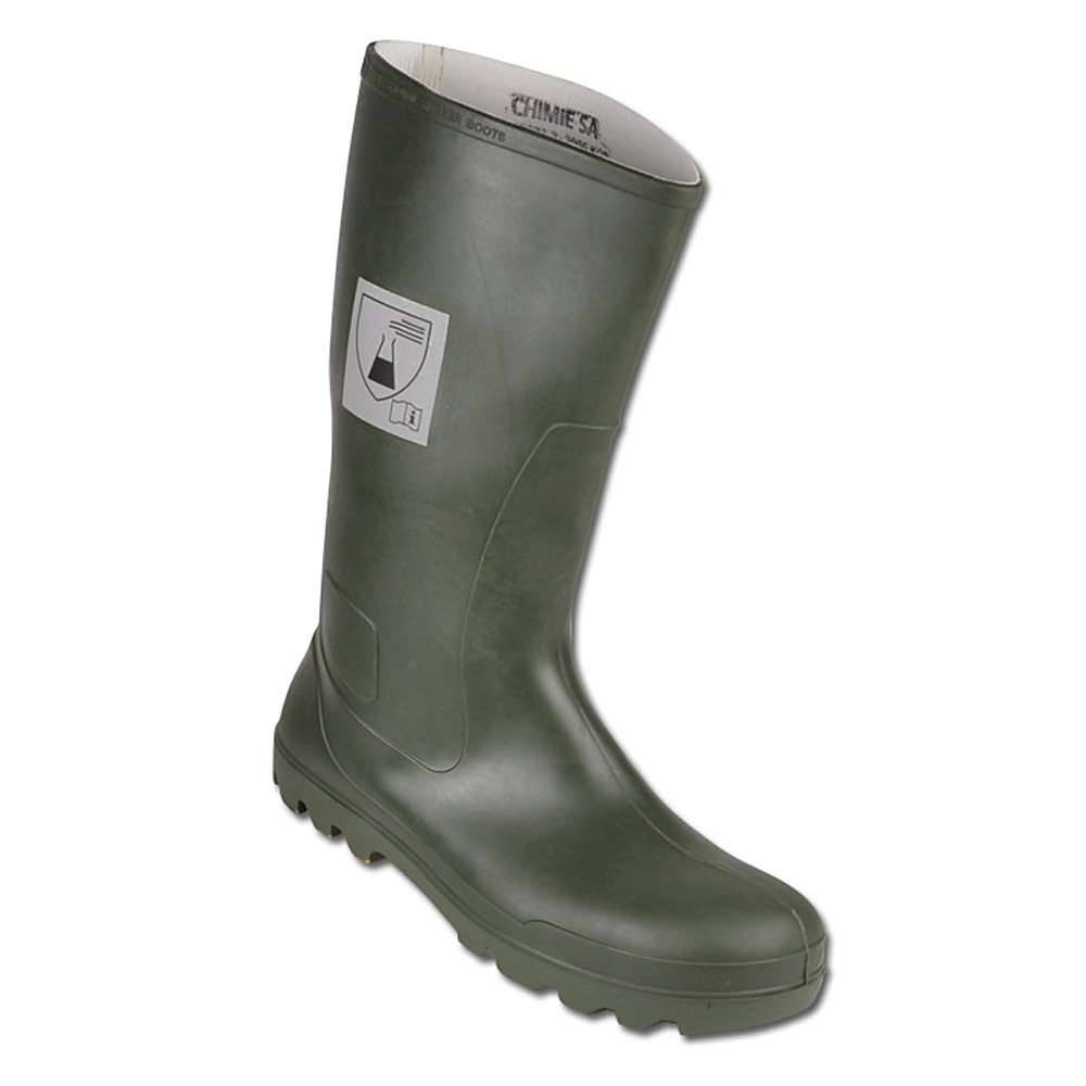 Chemikalien-Stiefel - Gr. 39 - Schafthöhe ca. 37 cm - NBR-Nitril-Butadien-Elastomer - CE CAT. III - S5P-HRO-CR-AN-SRC