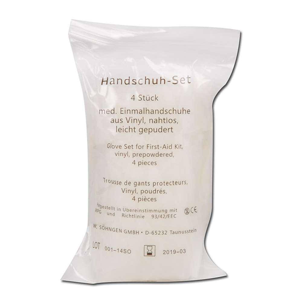 Einmal-Schutzhandschuh-Set - Vinyl - 4 Stk. - groß
