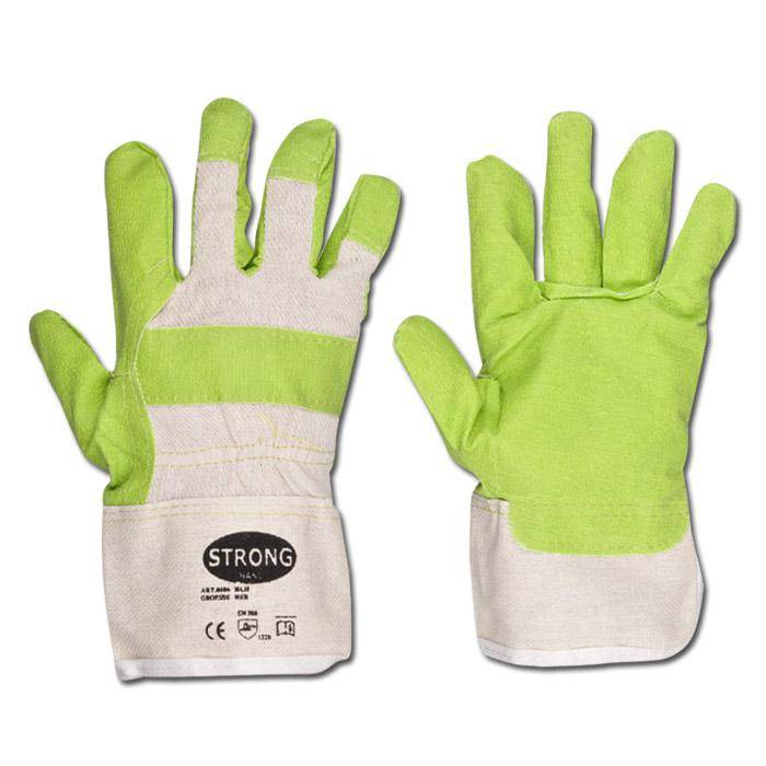 Arbeitshandschuh "KLH" - Kunstleder - Norm EN 388/ Klasse 1220 - Größe Damen - Farbe grün