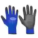 Arbeitshandschuh "Lintao" - Feinststrick Nylon mit Pu-Beschichtung - Farbe blau/schwarz - Norm EN 388 / Klasse 4131 Arbeitshandschuh "Lintao" - Feinststrick Nylon mit Pu-Beschichtung - Farbe blau/schwarz - Norm EN 388 / Klasse 4131
