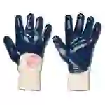 Arbeitshandschuh "NITRILSTAR" - Feinstrick mit Nitrilbeschichtung - Farbe weiss/blau - Norm EN 388/Klasse 4121 Arbeitshandschuh "NITRILSTAR" - Feinstrick mit Nitrilbeschichtung - Farbe weiss/blau - Norm EN 388/Klasse 4121