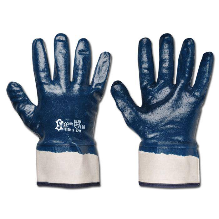 Arbeitshandschuh "Fullstar" - Nitril - Farbe blau - Norm EN 388/ Klasse 4211 - Größe 9
