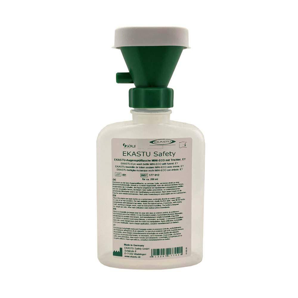 EKASTU Augenspülflasche MINI- mit Trichter - leer (200 ml)