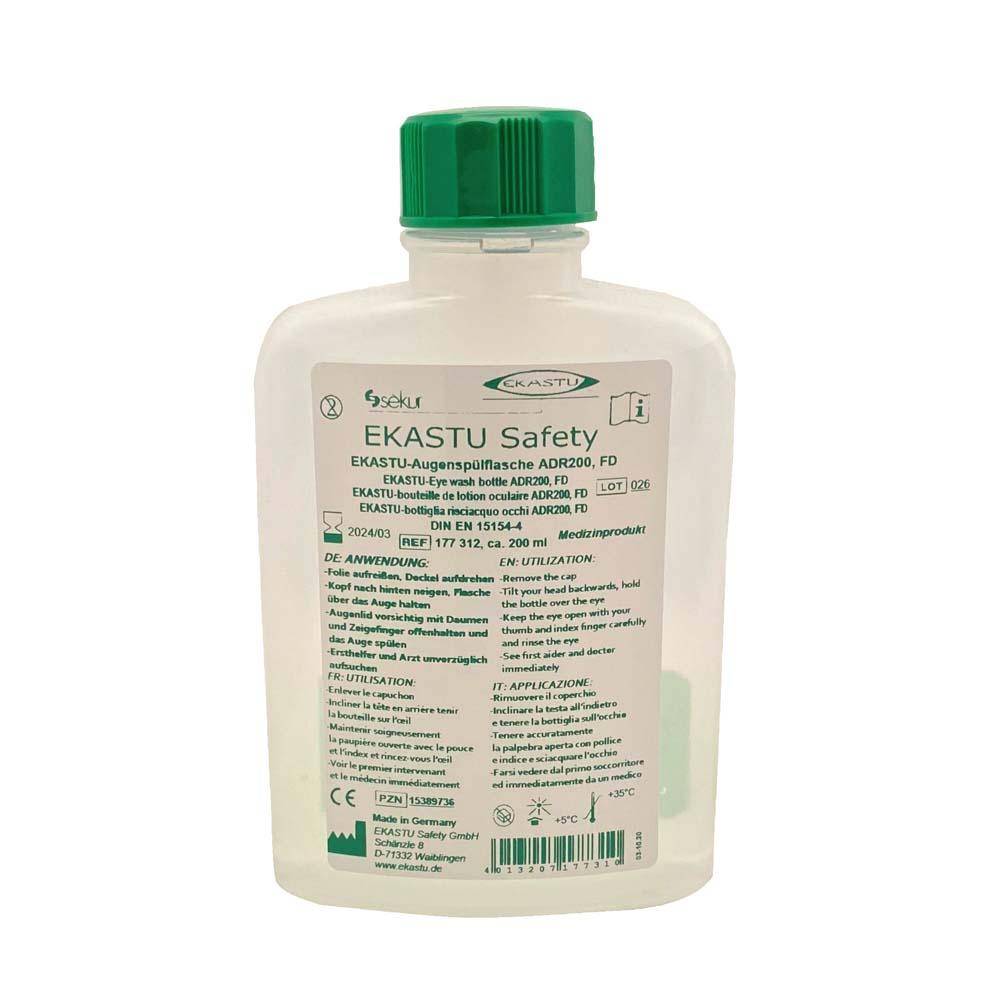 EKASTU Augenspülflasche ADR200 - gefüllt - Inhalt 200 ml